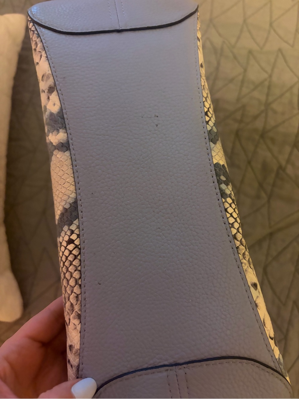 Kate Spade Leila Snake Embossed Shoulder Bag - Picture 8 of 8